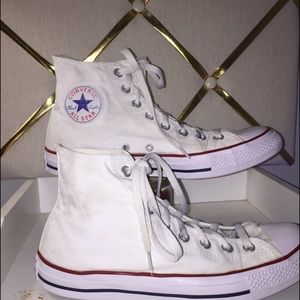 •White High Top Converse•